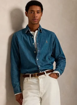 Lightweight denim shirt