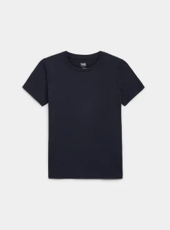 Lightweight jersey crew-neck tee