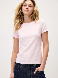 Lightweight jersey crew-neck tee