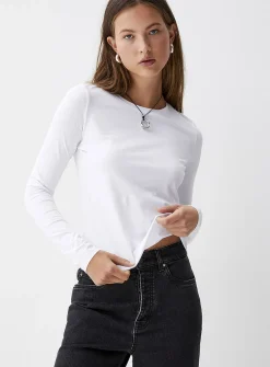 Lightweight jersey crew-neck tee