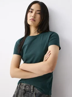 Lightweight jersey crew-neck tee
