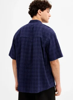 Lightweight mini-check shirt