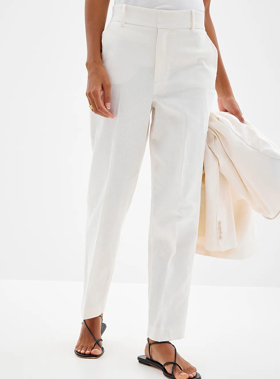 Linen-cotton blend Universal pant