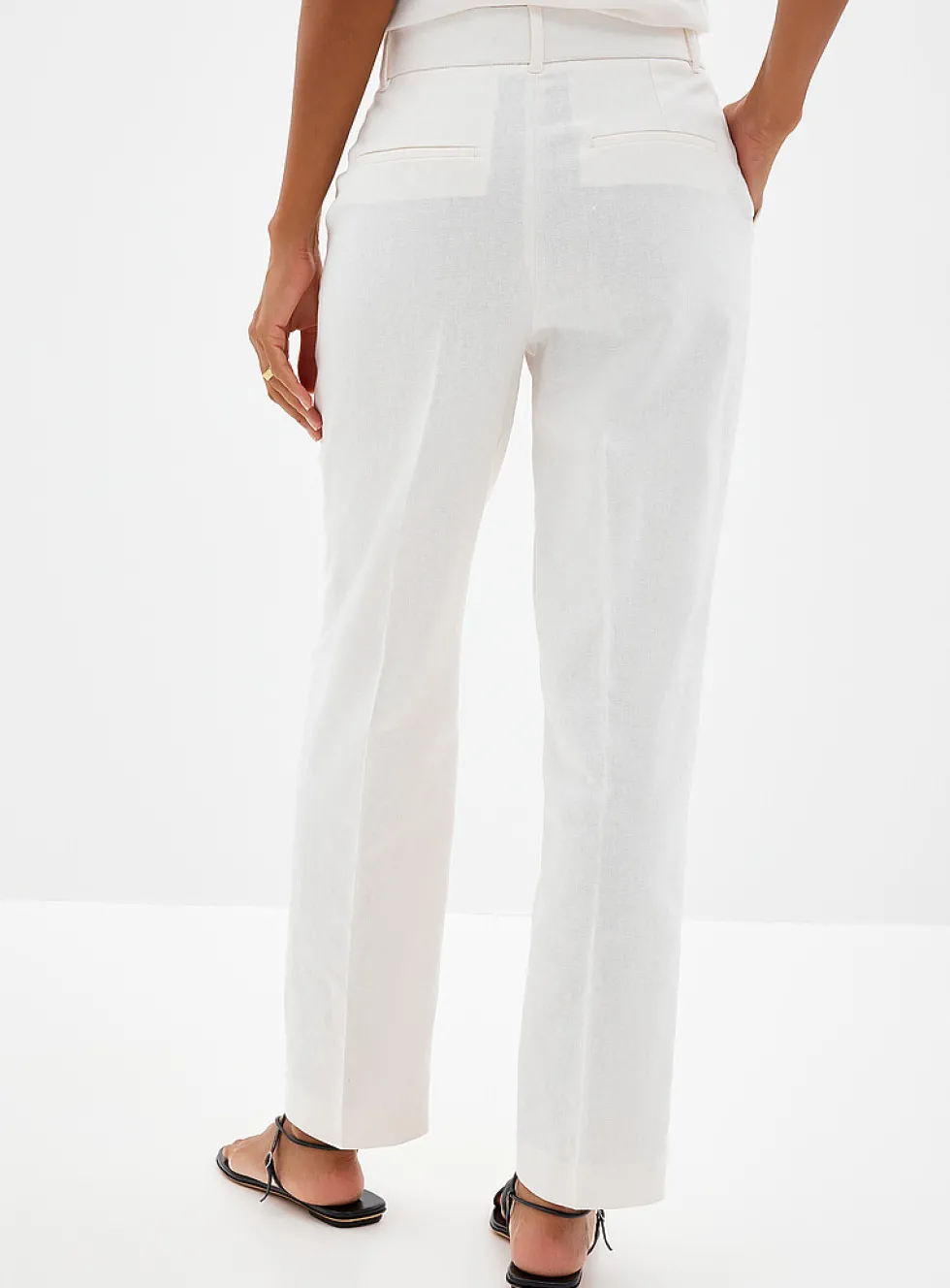 Linen-cotton blend Universal pant