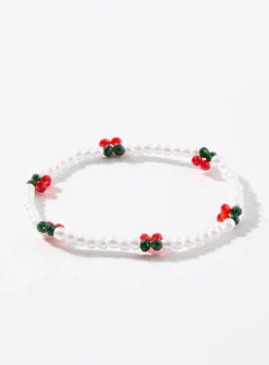 Little cherry pearl bracelet