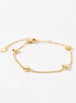 Little gold heart bracelet