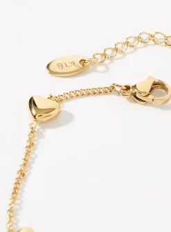 Little gold heart bracelet