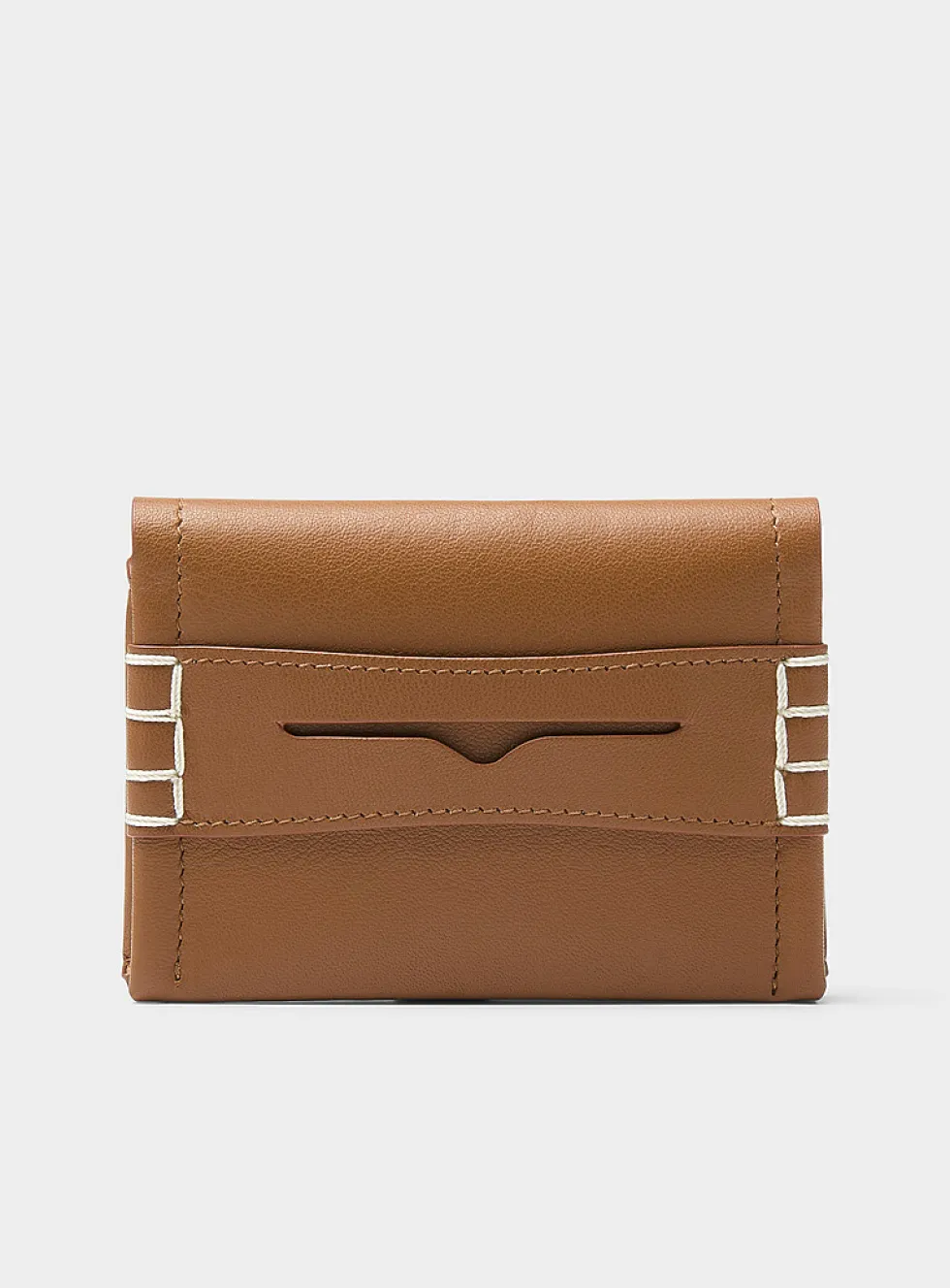 Loafer topstitched card case
