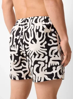 Loefy fluid abstraction swim trunk