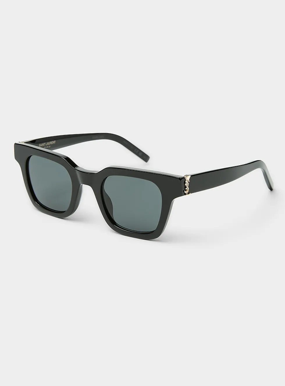 Logo trim square sunglasses