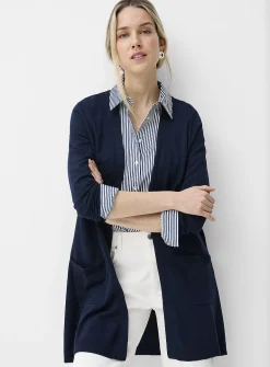 Long flowy open cardigan