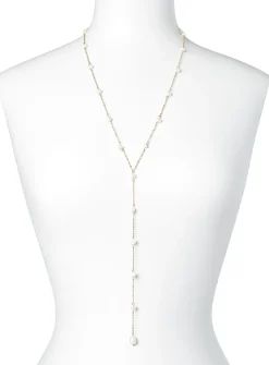 Long pearly bead pendant chain