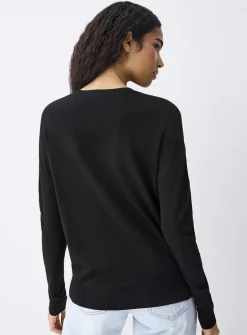 Loose crew-neck sweater