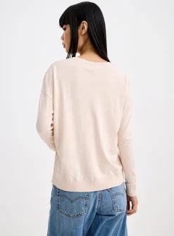 Loose crew-neck sweater