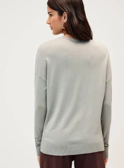 Loose crew-neck sweater