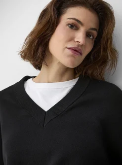 Loose pure cotton sweater