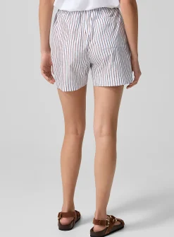 Lory striped poplin short