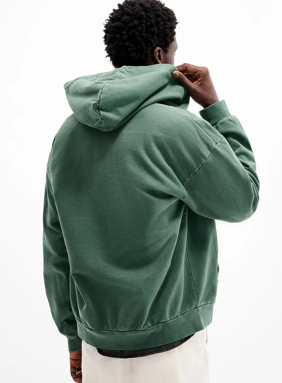 Lowercase logo faded zip-up hoodie