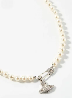 Lucrece pearl pendant necklace