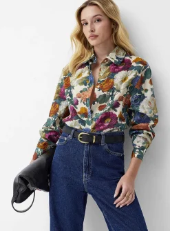 Lush bloom loose shirt