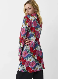 Lush bloom ultra-long shirt