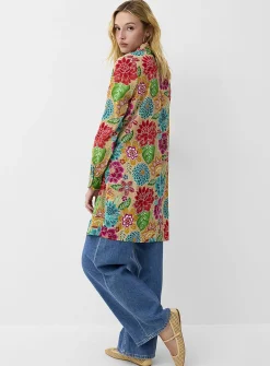 Lush bloom ultra-long shirt