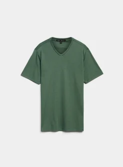Luxurious Pima cotton V-neck T-shirt