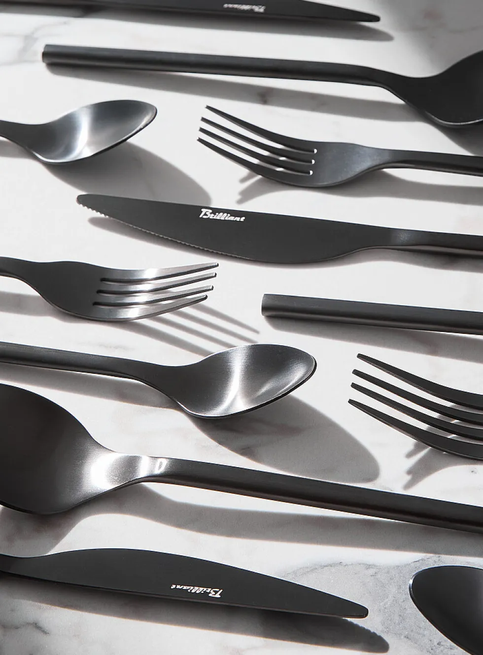 Maison black stainless 18/10 steel utensils