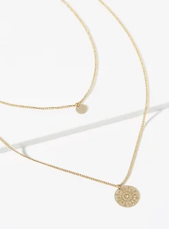 Mandala two-row necklace