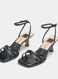 Manji crisscross straps heeled sandals