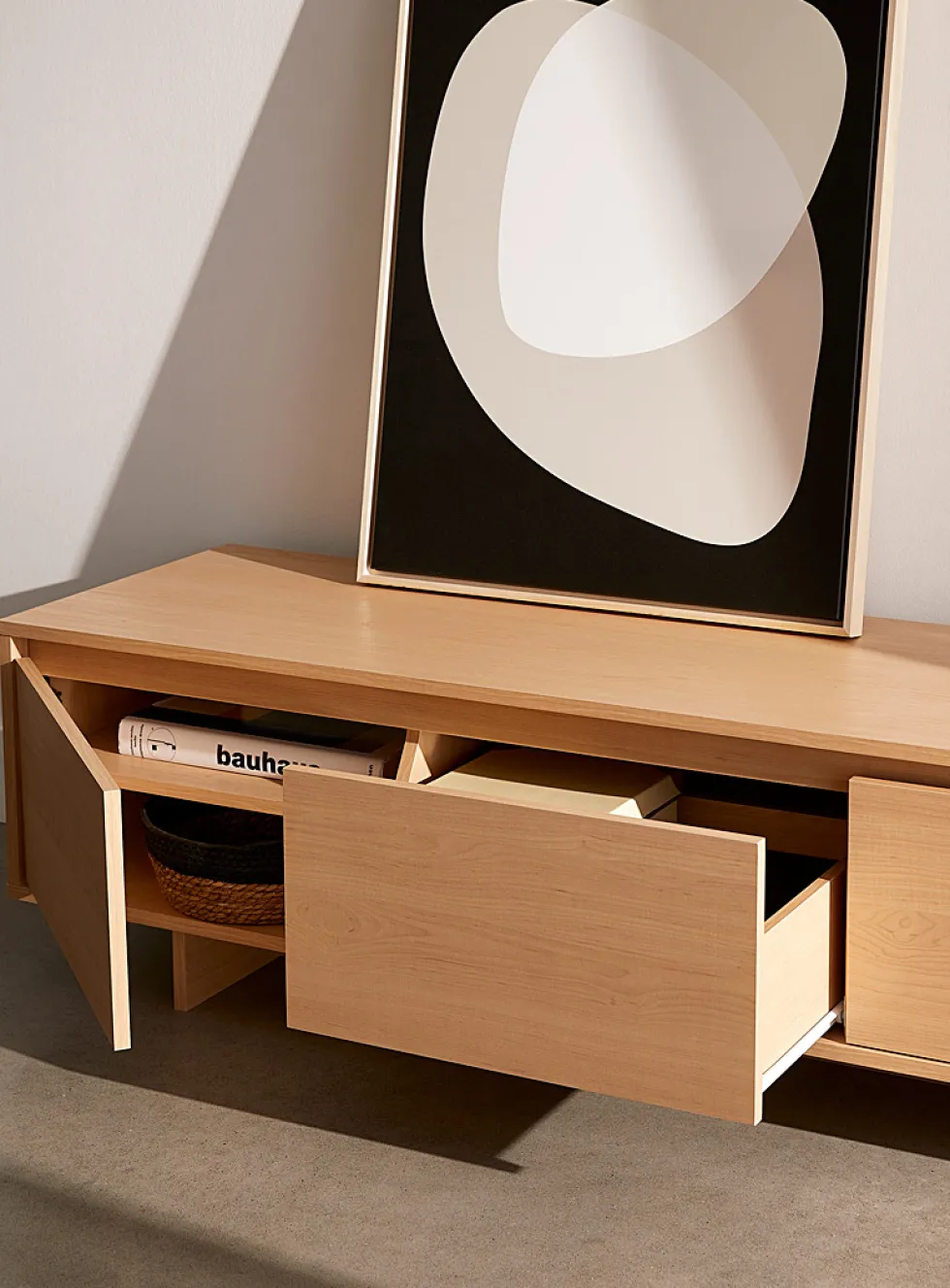 Maple wood TV unit