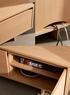 Maple wood TV unit