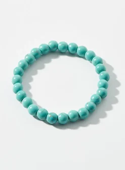Marbled bead bracelet