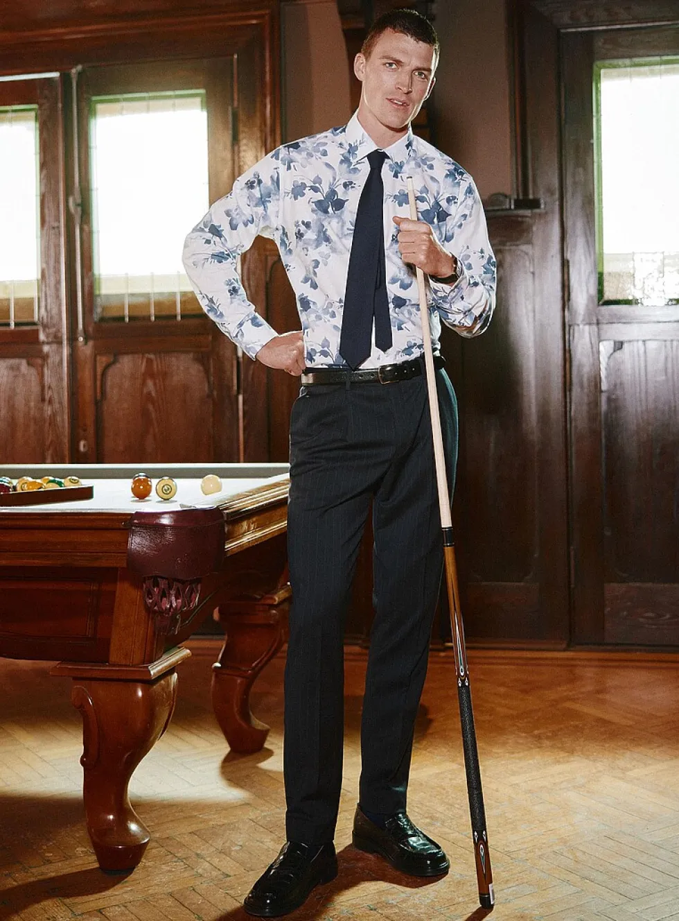 Marzotto wool pinstripe pant