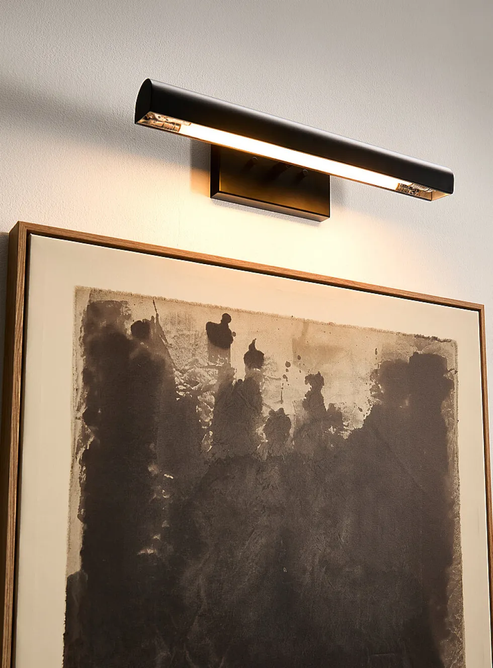 Matte black iron wall sconce