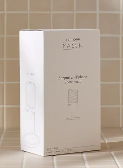 Matte black mobile phone stand