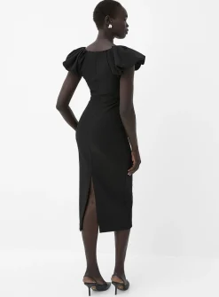 Mekanna puff-sleeve dress