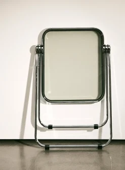 Metal and polyethylene folding accent table