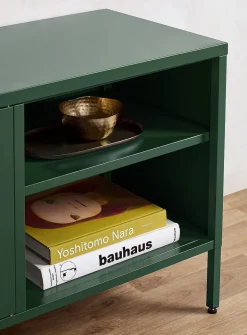 Metal locker-style media unit