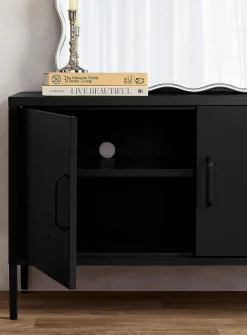 Metal locker-style media unit