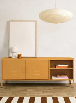 Metal locker-style media unit