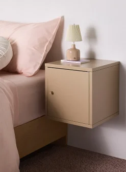 Metal wall-mounted storage cube