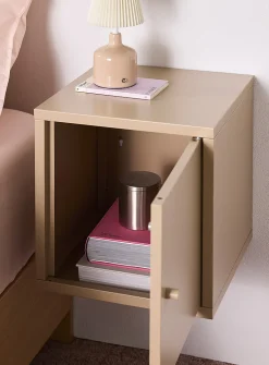 Metal wall-mounted storage cube