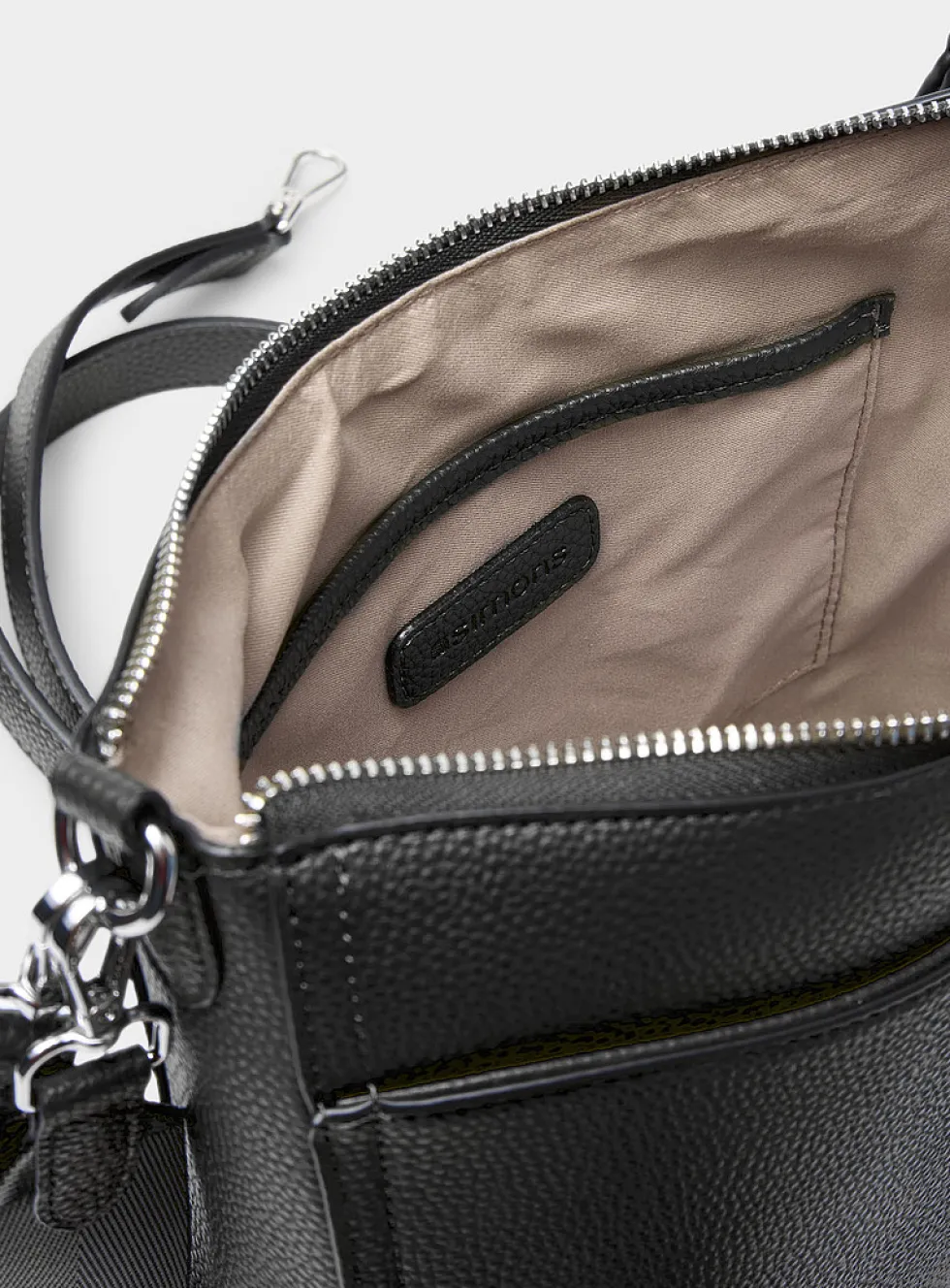 Metallic detail crossbody bag
