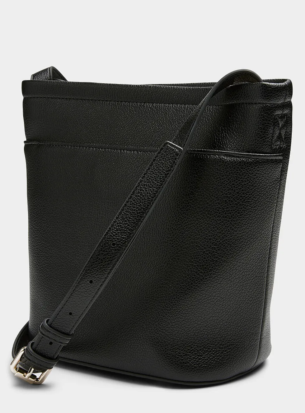 Mia small textured bucket bag