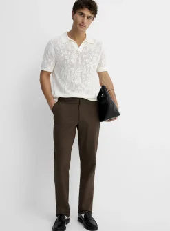 Micro-jacquard pant
