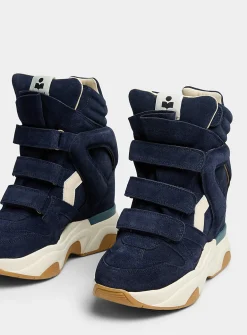 Midnight blue Balskee platform sneakers