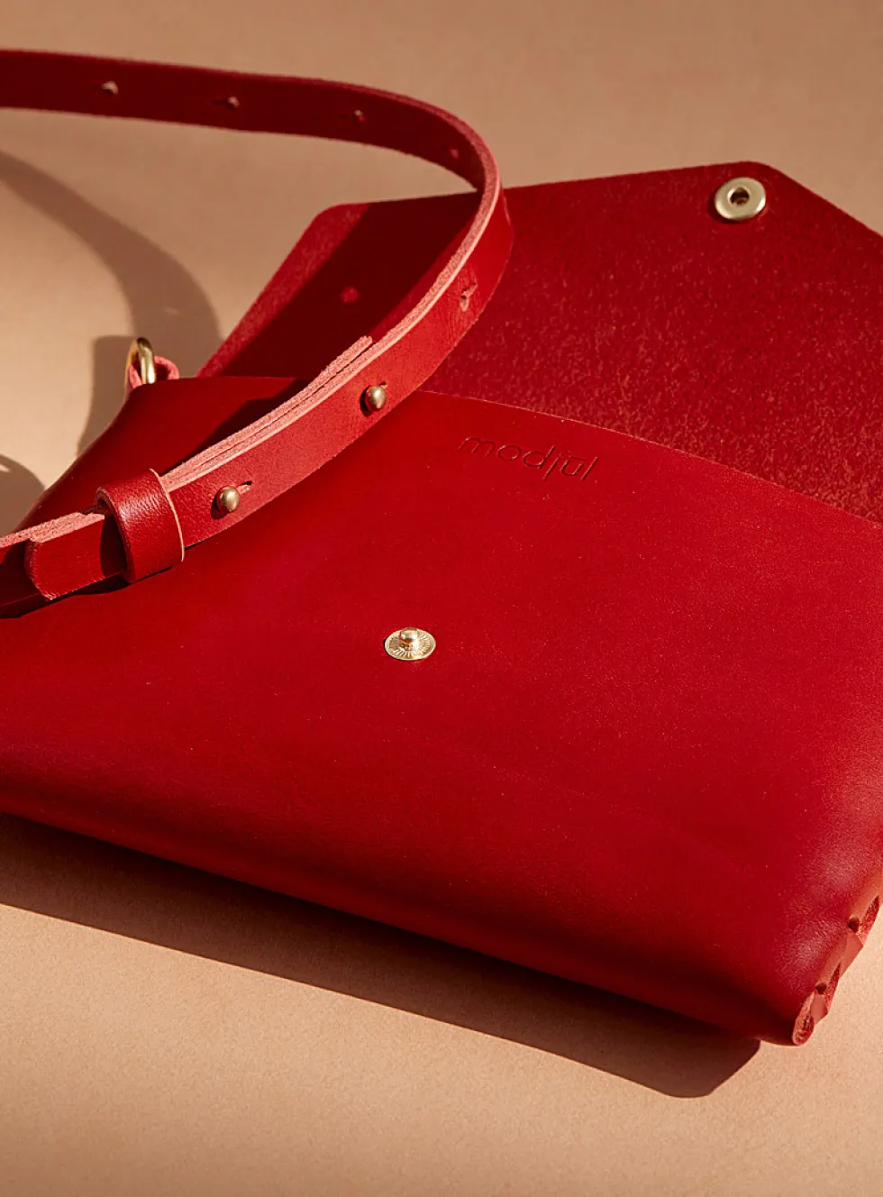 Mini leather clutch