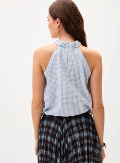 Mini-checkers puffy cami