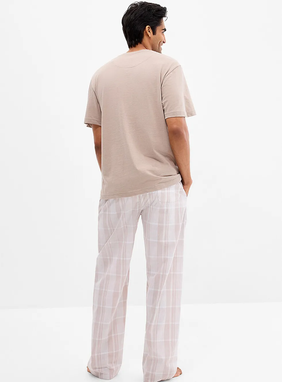 Minimalist check pyjama set